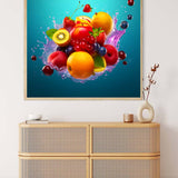 Fruit Cocktail Blue — Diamond Painting Kit, product view 3
