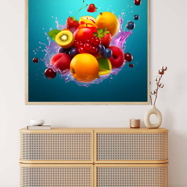 Fruit Cocktail Blue — Diamond Painting Kit, product view 3