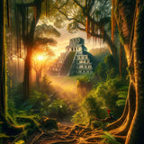 Maya Temple — Diamond Painting Kit design