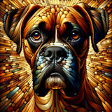 Boxer Dog Portrait — Diamond Painting Kit design