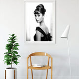 Audrey Hepburn in black and white — Diamond Painting Kit, product view 3