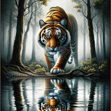 Tiger in the forest — Diamond Painting Kit design