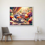 Teacup and Fruit — Diamond Painting Kit, product view 2