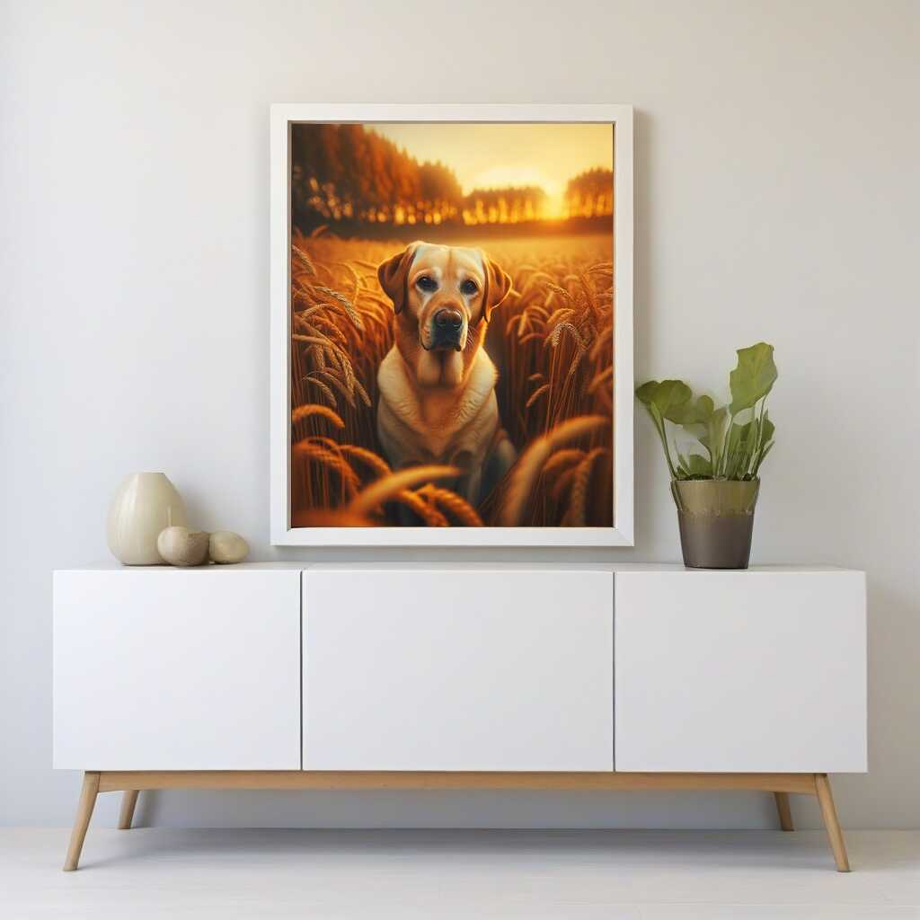 Labrador in the field — Diamond Painting Kit, product view 2