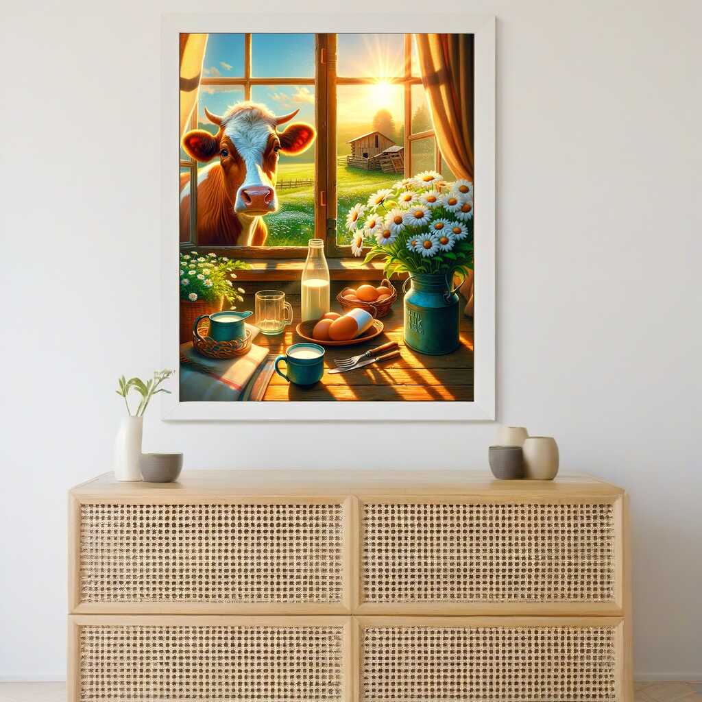 Good morning cow — Diamond Painting Kit, product view 2