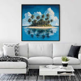 Island Oasis of Calm — Diamond Painting Kit, product view 2