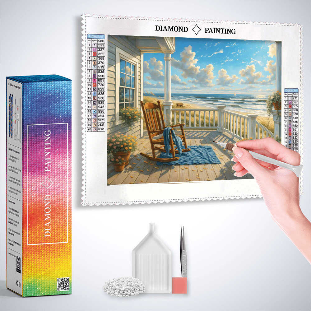 Gentle Whispers of the Sea — Diamond Painting Kit, product view 3
