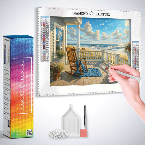 Gentle Whispers of the Sea — Diamond Painting Kit, product view 3