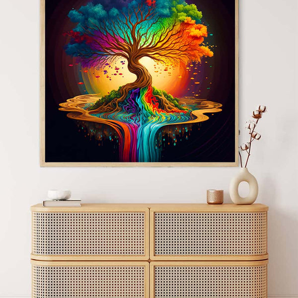 Color Flow Tree — AB Diamond Painting Kit, product view 3