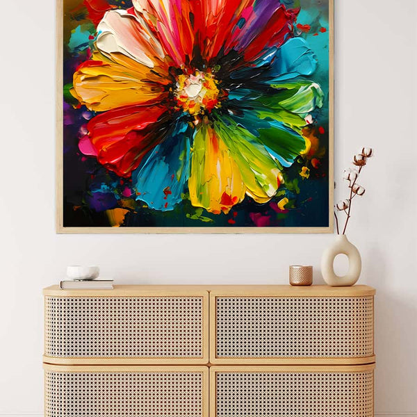 Colorful Blossom — AB Diamond Painting Kit, product view 3