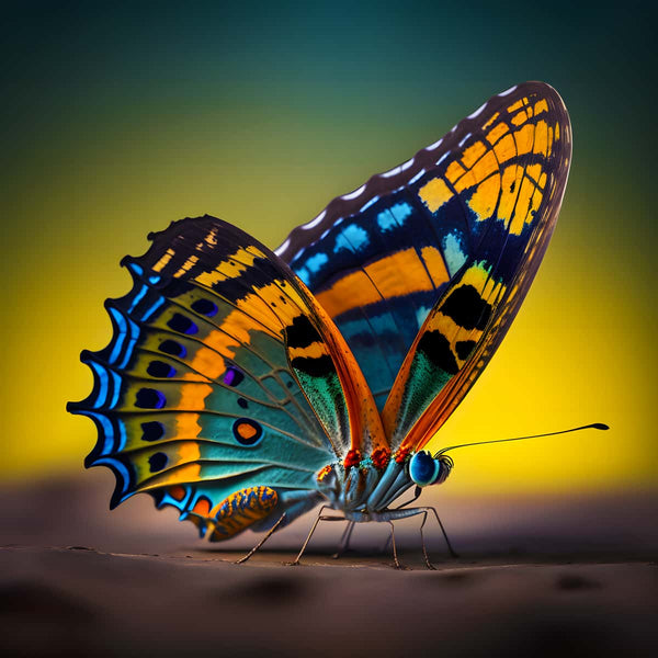 Butterfly on branch — AB Diamond Painting Kit design