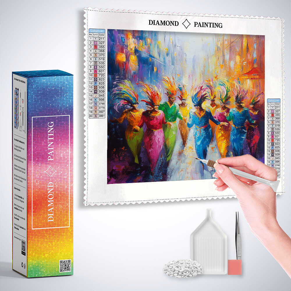 Carnival Dance — Diamond Painting Kit, product view 3