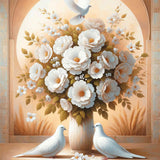 Couple of peace doves — Diamond Painting Kit design