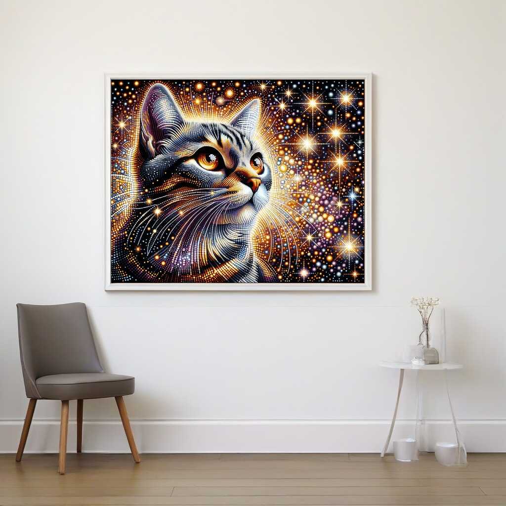The Spotted Cat — Diamond Painting Kit, product view 2