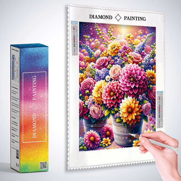 Gorgeous bouquet of flowers — Diamond Painting Kit, product view 2