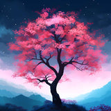 Japanese Tree — Diamond Painting Kit design