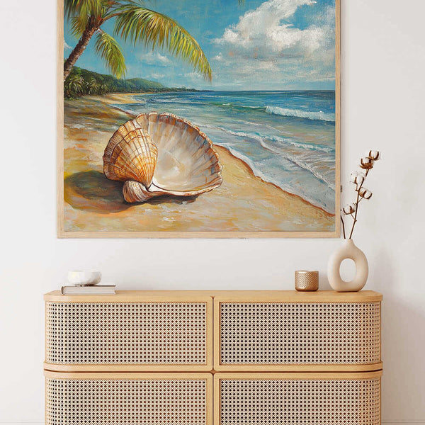 Seashells on Paradise Beach — Diamond Painting Kit, product view 2