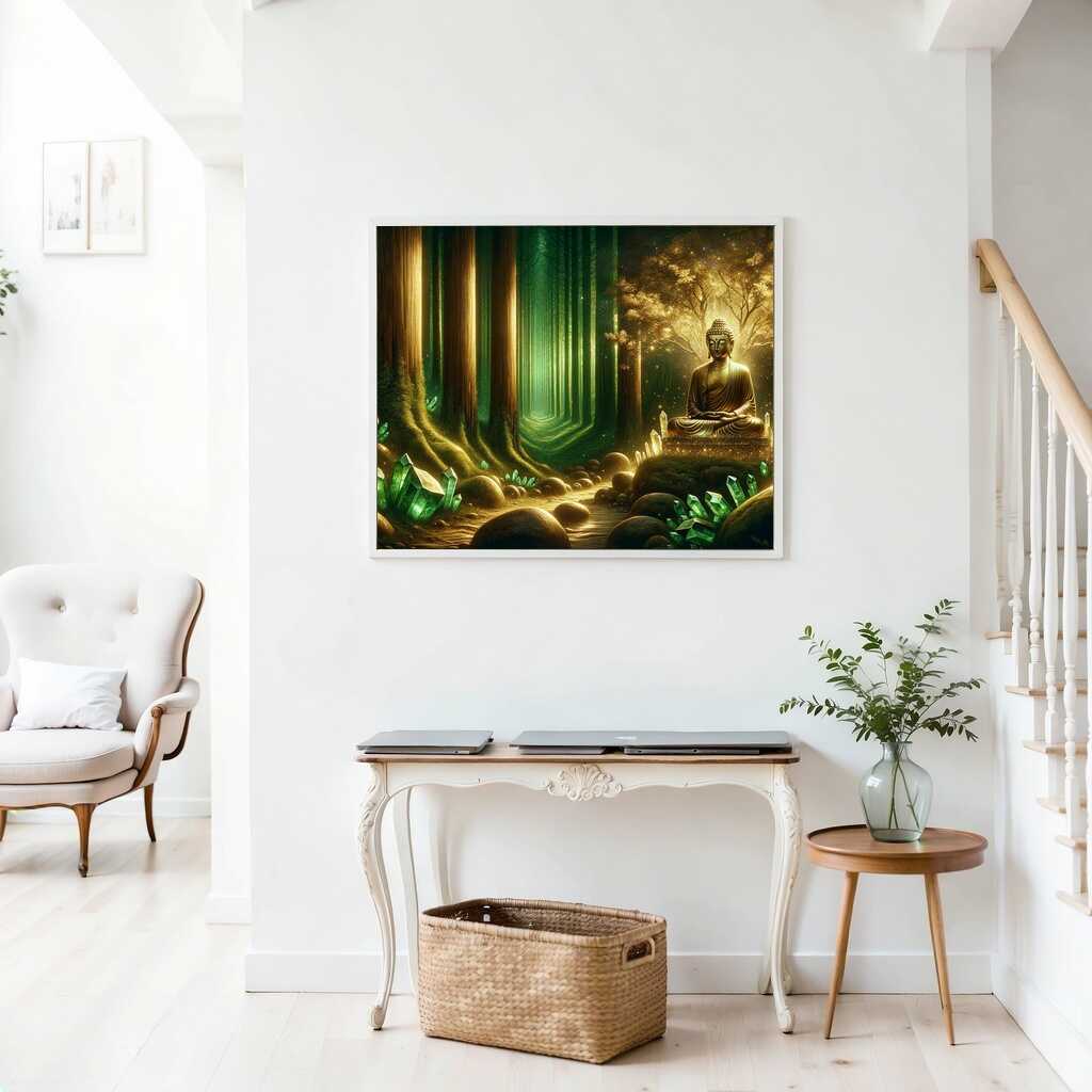 Buddha in the Forest — Diamond Painting Kit, product view 2