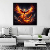 Phoenix sideways — Diamond Painting Kit, product view 2
