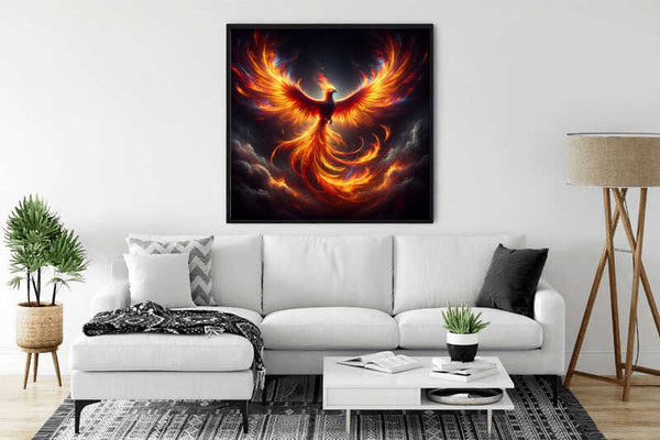 Phoenix sideways — Diamond Painting Kit, product view 2