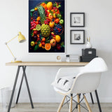 Fruits and Flowers, Abstract — Diamond Painting Kit, product view 3