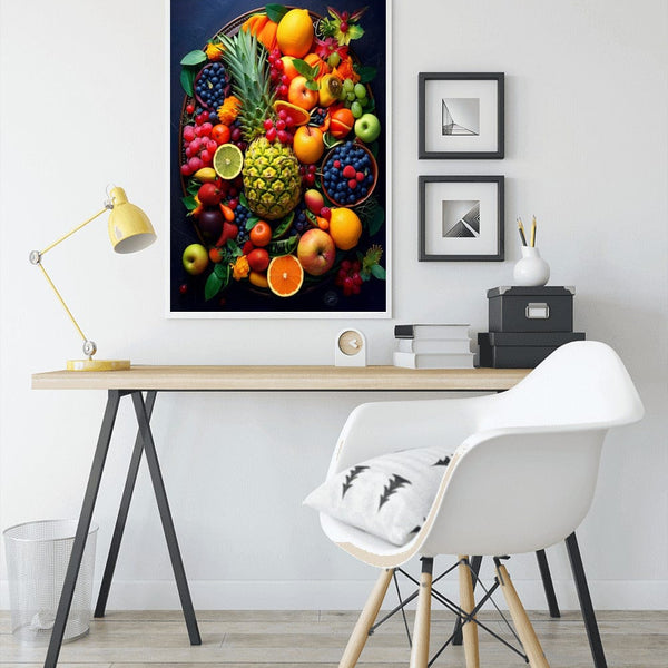 Fruits and Flowers, Abstract — Diamond Painting Kit, product view 3