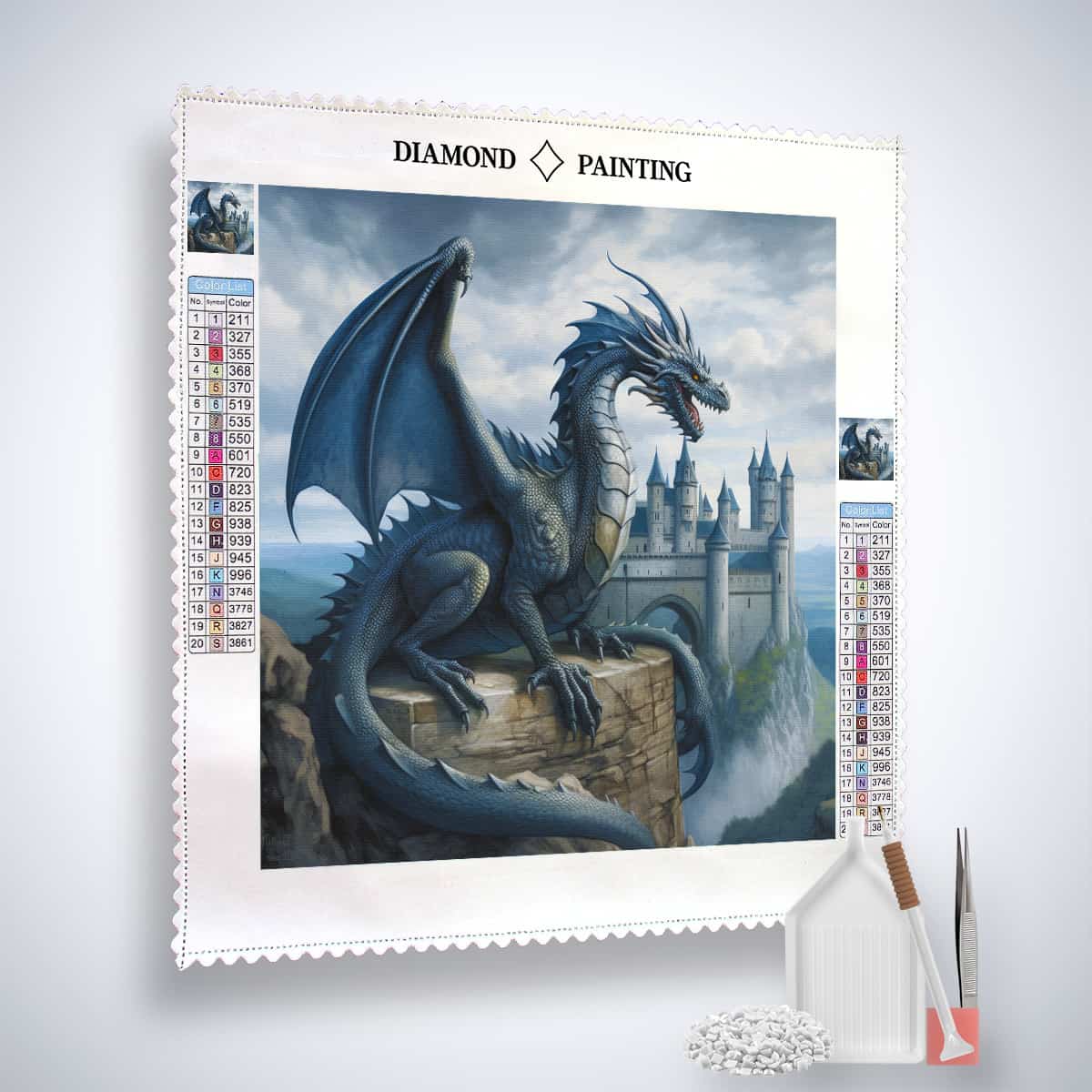 Wings of the night — Diamond Painting Kit, product view 2