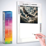 Two dandelions in the sunset — Diamond Painting Kit, product view 3