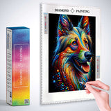 Colorful dog — Diamond Painting Kit, product view 3