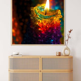 Burning Candle — AB Diamond Painting Kit, product view 3