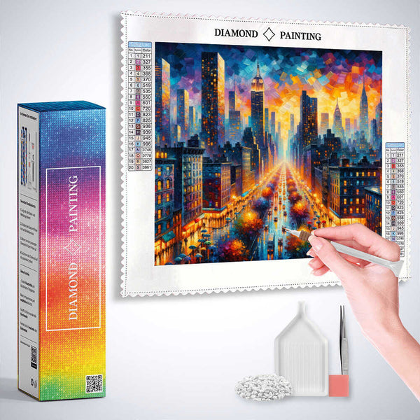 Urban color frenzy — Diamond Painting Kit, product view 3