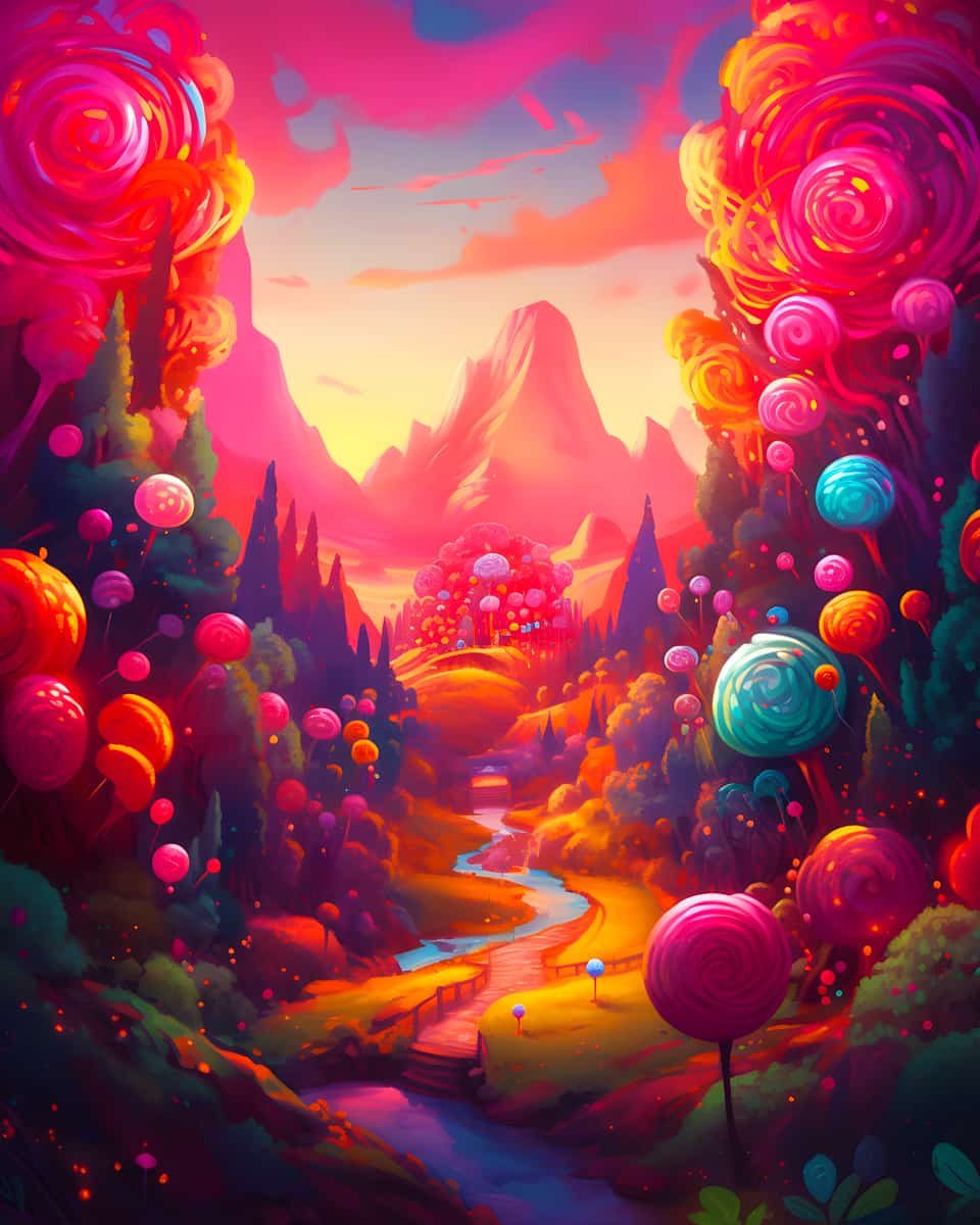 Lollipop World — AB Diamond Painting Kit design