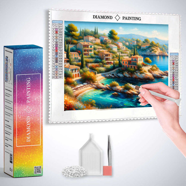 Mediterranean Whisper — Diamond Painting Kit, product view 3