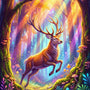 The Enchanted Forest Stag — Diamond Painting Kit design