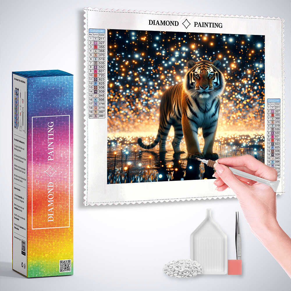 Star guardians: The sparkle of the cosmos — Diamond Painting Kit, product view 3