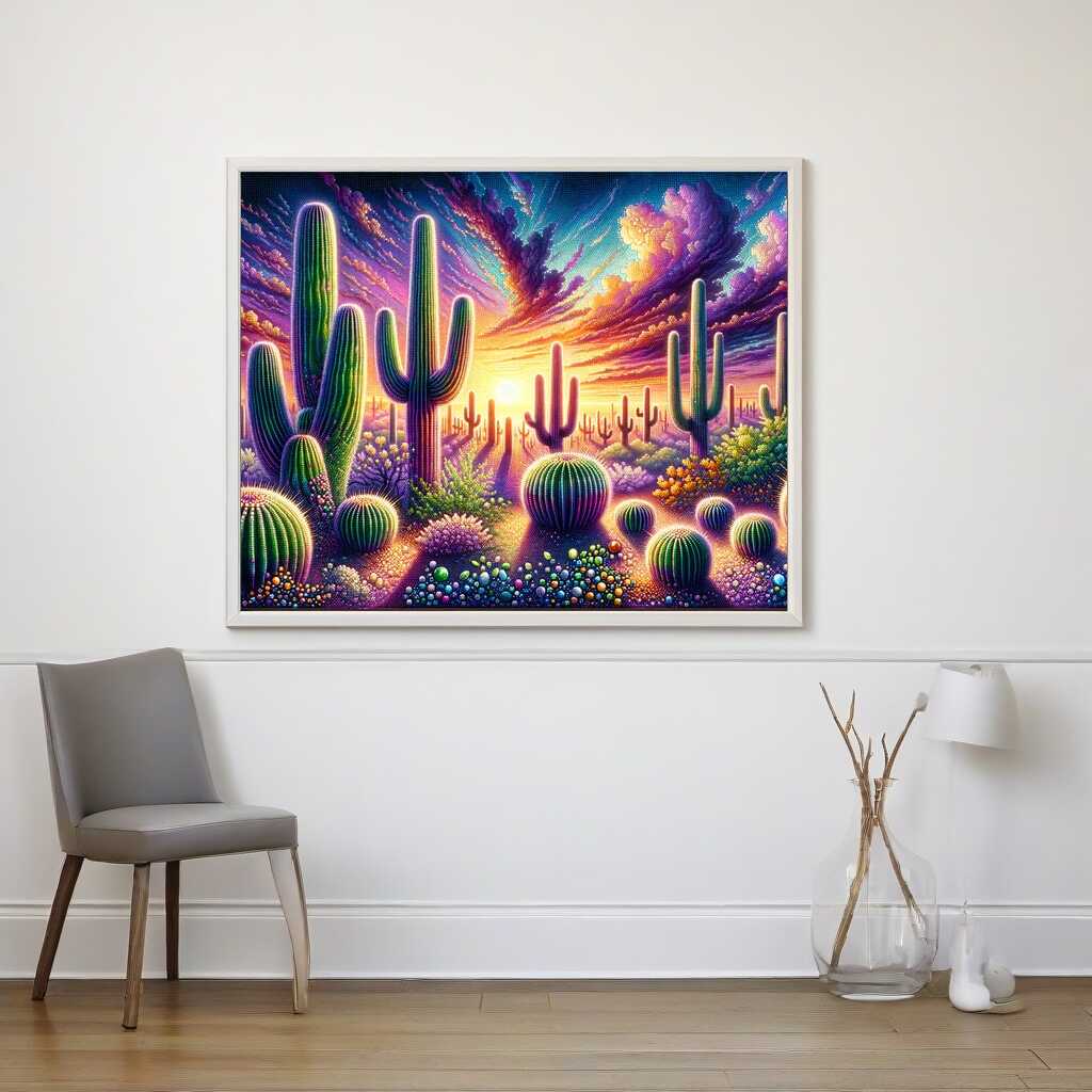 Cacti — Diamond Painting Kit, product view 2