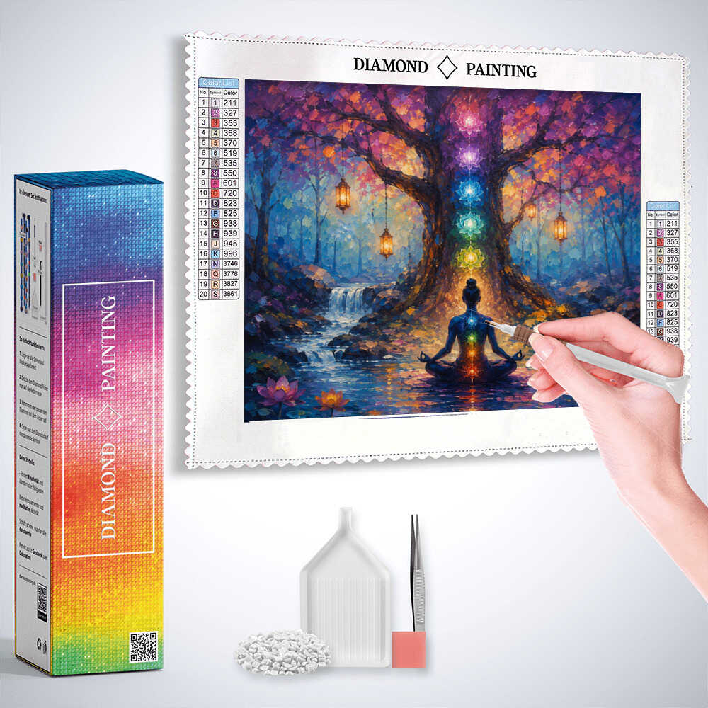 Chakras of Light — Diamond Painting Kit, product view 3