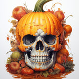 Skull, Pumpkin — Diamond Painting Kit design
