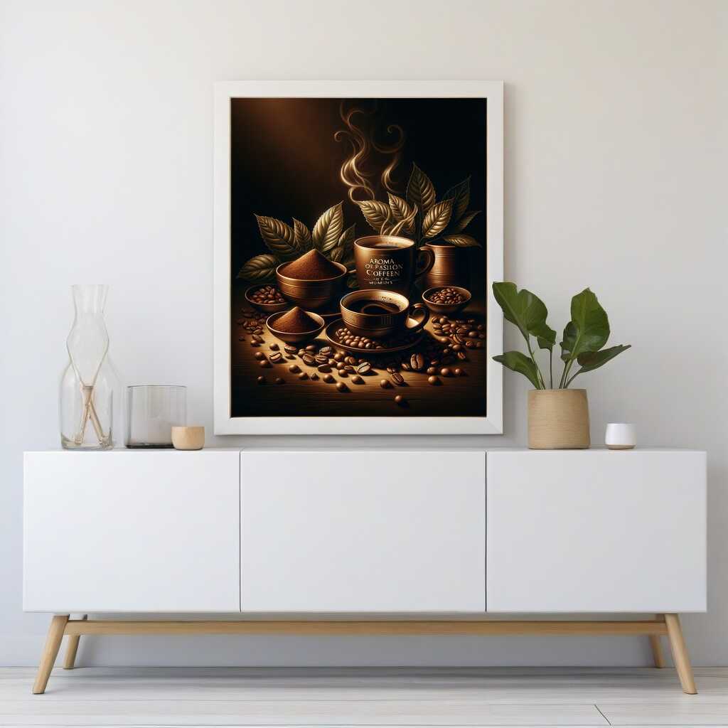 Coffee beans, ground — Diamond Painting Kit, product view 2