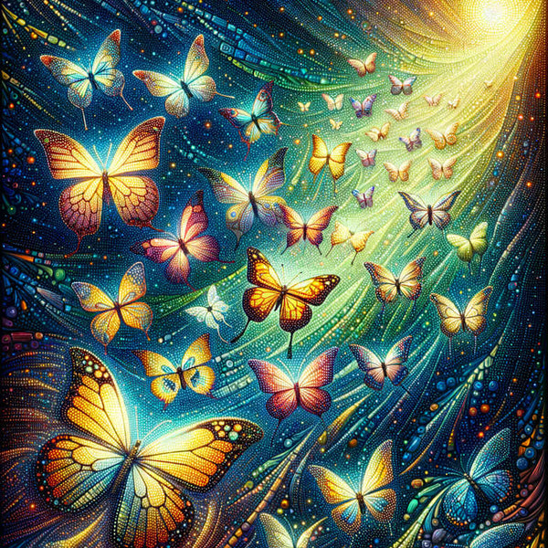 Bute butterflies — Diamond Painting Kit design