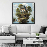 The House on the Dream Island — Diamond Painting Kit, product view 2