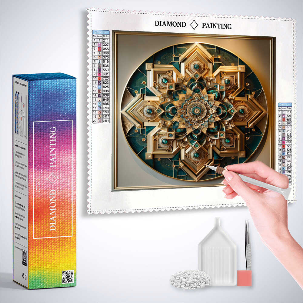 3D Mandala — Diamond Painting Kit, product view 3