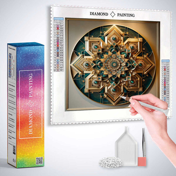 3D Mandala — Diamond Painting Kit, product view 3