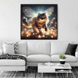 The Winged Cat of Starry Night — Diamond Painting Kit, product view 2