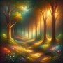 Forest glow — AB Diamond Painting Kit design