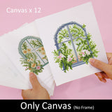 Floral Windows, Set of 12 — Mini Diamond Painting Set, product view 13