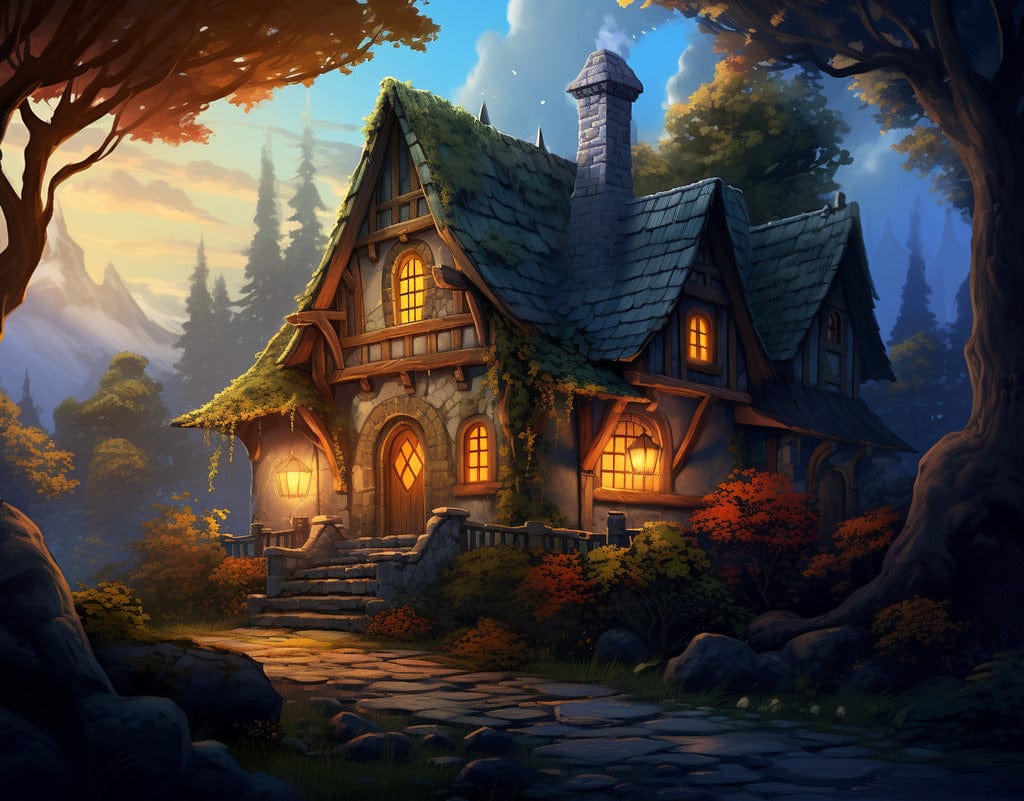 Mystic house — Diamond Painting Kit design