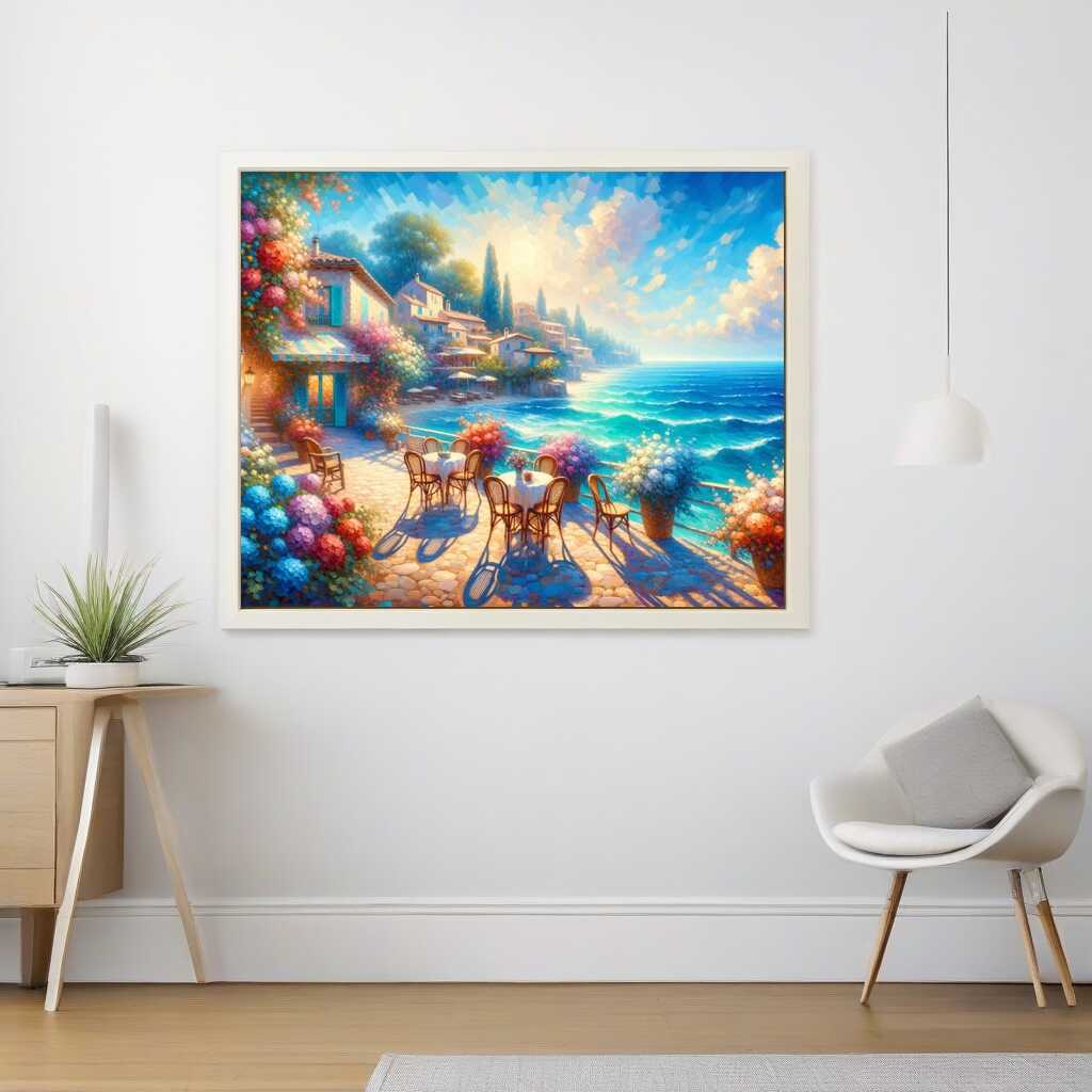 The Seaside Terrace — Diamond Painting Kit, product view 2
