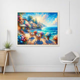 The Seaside Terrace — Diamond Painting Kit, product view 2