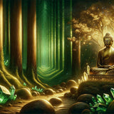 Buddha in the Forest — Diamond Painting Kit design